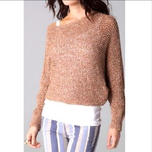 Free People Speckled Off Shoulder Dolman Sweater